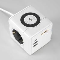 Розеточный блок 3-местный Werkel + 3 USB + беспроводная зарядка W6513501 4690389204265