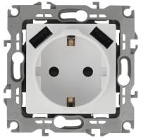 Розетка ЭРА Intro Solo Schuko P+E 16A 250V со шторками 2хUSB белый 12-4109-01 Б0047840 Розетка ЭРА Intro Solo Schuko P+E 16A 250V со шторками 2хUSB белый 12-4109-01 Б0047840