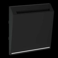 Накладка для выключателя карточного, S70 (черный матовый) Voltum VLS002608