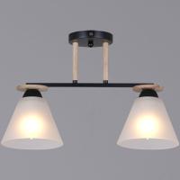 Потолочная люстра Reluce 11630-0.3-02 BK+WOOD