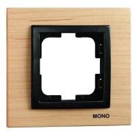 Рамка 1-постовая Mono Electric Style клён 107-520000-160