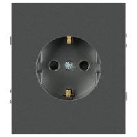 Розетка ЭРА Arktik 16-2102-06 с заземлением 2P+E Schuko со шторками 16А-250В графит Б0070429