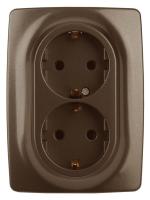 Розетка ЭРА 12 2x2P E Schuko со шторками 16A 250V 12-2108-13 Б0036449 Розетка ЭРА 12 2x2P E Schuko со шторками 16A 250V 12-2108-13 Б0036449