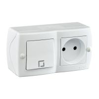 Выключатель - розетка Mono Electric Octans IP20 одноклавишный - 2К белый 104-010101-185 Выключатель - розетка Mono Electric Octans IP20 одноклавишный - 2К белый 104-010101-185