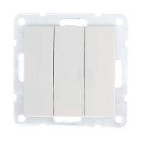 Выключатель 3-кл. LK Studio 16 A, 250 B (белый) LK80, 842104-1