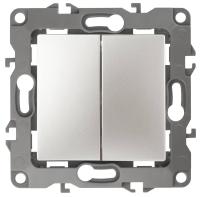 Выключатель двухклавишный ЭРА 12 10AX 250V 12-1104-15 Б0019290 Выключатель двухклавишный ЭРА 12 10AX 250V 12-1104-15 Б0019290