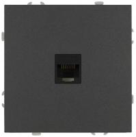 Розетка ЭРА Galaxy 15-3107-06 информационная RJ45 IP20 графит Б0070745