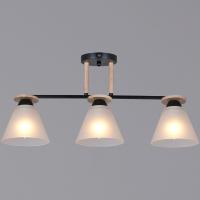 Потолочная люстра Reluce 11630-0.3-03 BK+WOOD