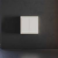 Клавиши для выключателя/переключателя двухклавишного с подсветкой, S70 (хлопок) Voltum VLS000413