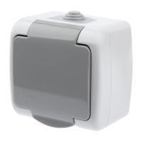 Розетка ЭРА Intro Atlantic Schuko 2P+E 16A 250V со шторками с крышкой 5-202-03 Б0050946 Розетка ЭРА Intro Atlantic Schuko 2P+E 16A 250V со шторками с крышкой 5-202-03 Б0050946