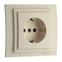 Розетка 2К+З Mono Electric Larissa 16A 250V винтовое подключение крем 103-171721-117 Розетка 2К+З Mono Electric Larissa 16A 250V винтовое подключение крем 103-171721-117