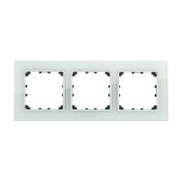 Рамка LK Studio 3-постовая из натурального светлого стекла LK60 864311-1