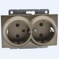 Розетка 2К+З двойная Mono Electric Despina/ Larissa 16A 250V винтовое подключение бронза 500-002304-120 Розетка 2К+З двойная Mono Electric Despina/ Larissa 16A 250V винтовое подключение бронза 500-002304-120