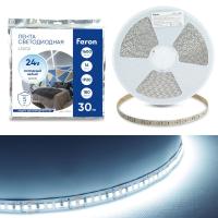 Светодиодная лента Feron 16W/m 180LED/m 2835SMD 6000К 30M LS502 53091
