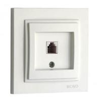 Розетка телефонная RJ11 Mono Electric Despina 3 кат белый 102-190005-124 Розетка телефонная RJ11 Mono Electric Despina 3 кат белый 102-190005-124