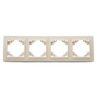 Рамка 4-постовая Stekker Эрна слоновая кость PFR00-9004-02 39243