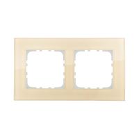 Рамка LK Studio 2-постовая, натуральное стекло (кремовый) LK80 844217-1