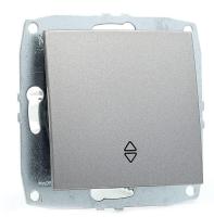 Выключатель Mono Electric Despina/ Larissa одноклавишный проходной антрацит 500-002425-109 Выключатель Mono Electric Despina/ Larissa одноклавишный проходной антрацит 500-002425-109