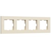 Рамка на 4 поста Werkel Slab айвори матовый W0042962 4690389193521