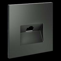 Накладка для розетки компьютерной RJ45 кат.6 S70 (титан) Voltum VLS001306