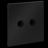 Накладка для розетки телевизионной оконечной TV+SAT S70 (черный матовый) Voltum VLS001608