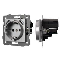 Механизм розетки с USB зарядкой SCT-MUAA-PL-GR-V (250V, 16A) Arlight 049820