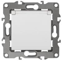 Розетка ЭРА 12 2P E Schuko со шторками с крышкой 16A 250V 12-2103-01 Б0014693 Розетка ЭРА 12 2P E Schuko со шторками с крышкой 16A 250V 12-2103-01 Б0014693