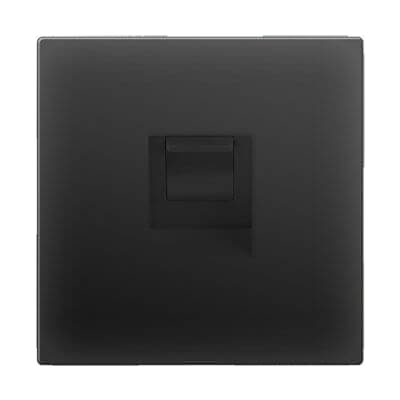 Розетка Werkel Ethernet RJ-45 черный матовый W1181008 4690389156946