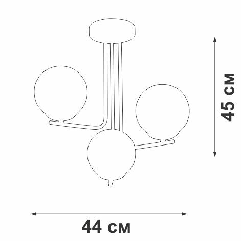Потолочная люстра Vitaluce V4369-1/3PL