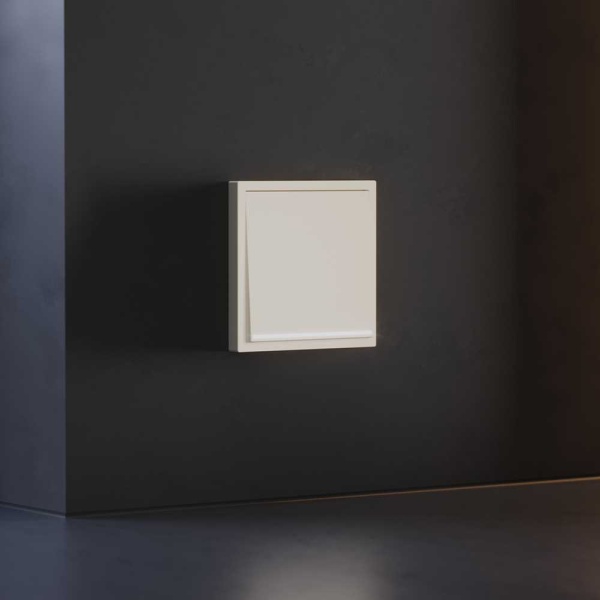 Клавиша для выключателя/переключателя одноклавишного с подсветкой, S70 (хлопок) Voltum VLS000213