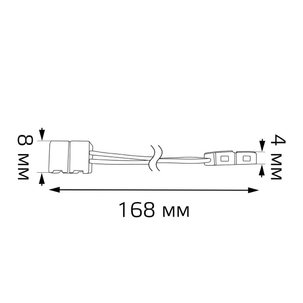 Коннектор гибкий для светодиодной ленты 5050 и 2835/120SMD Gauss (3 шт) 251204000 Коннектор гибкий для светодиодной ленты 5050 и 2835/120SMD Gauss (3 шт) 251204000