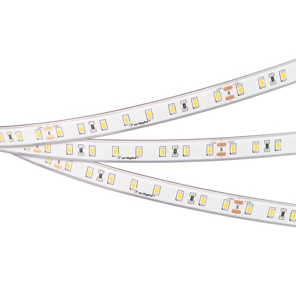 Светодиодная влагозащищенная лента Arlight 4,8W/m 80Led/m 2835SMD теплый белый 5M RTW-PS-A80-12mm 24V Warm2700 045164