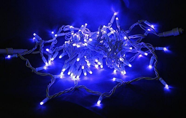 Cветодиодная гирлянда Sneha нить 230V синий статичный A-026 BL