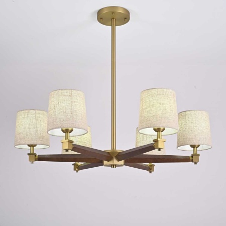 Подвесная люстра Imperium Loft Jorgenson D85 Beige/Dark Wood 102089-26