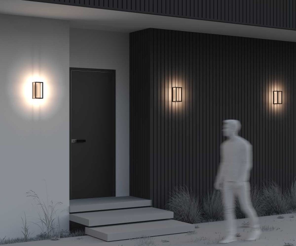 Уличный настенный светильник Maytoni Outdoor Frame O527WL-L12B3K