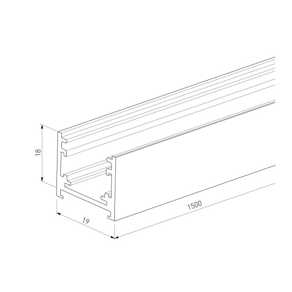 Шинопровод накладной никель 2м Elektrostandard 85227/00_система Лайн a072708