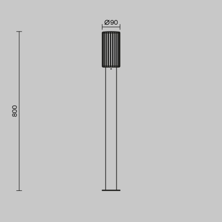 Ландшафтный светильник Maytoni Outdoor O502FL-01B1