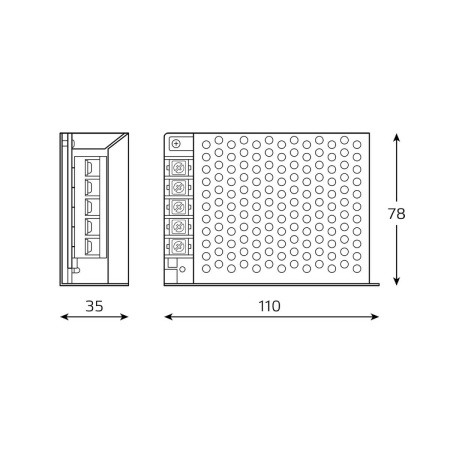 Блок питания Gauss 60W 12V IP20 BT503