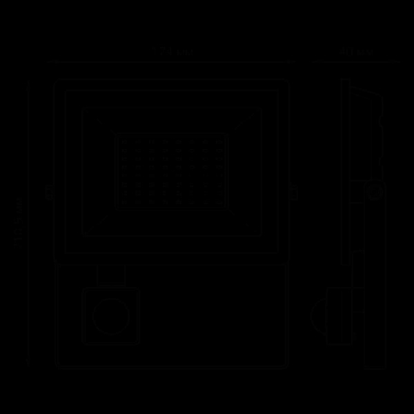 Прожектор светодиодный Gauss Elementary 50W 6500К 628511350