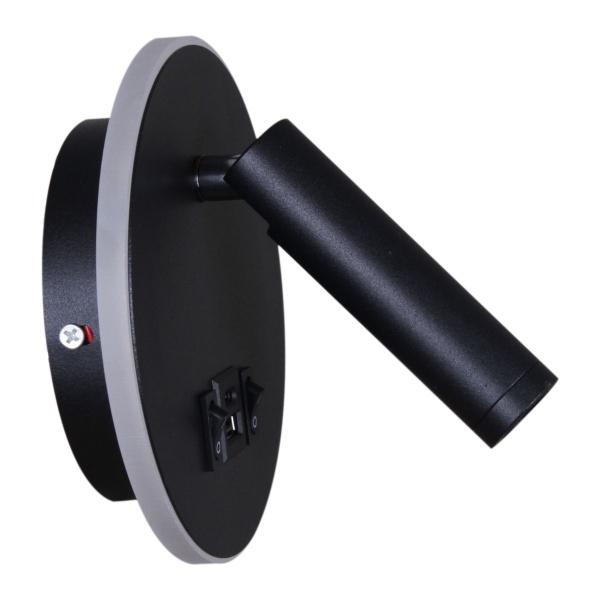 Настенный светодиодный светильник Reluce 86203-9.2-001KT LED12W+USB BK