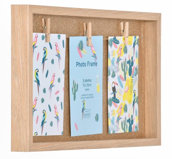 Фоторамка Innova PI01482 Ф/рамка 3 фото, 3x10*15cm Glitter Peg, МДФ (6/390) Б0046339