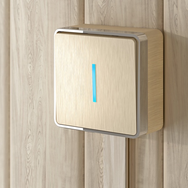 Выключатель одноклавишный с подсветкой Werkel Gallant шампань рифленый W5010110 4690389163821