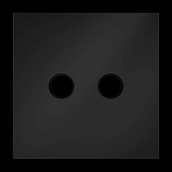 Накладка для розетки телевизионной оконечной TV+SAT S70 (черный матовый) Voltum VLS001608