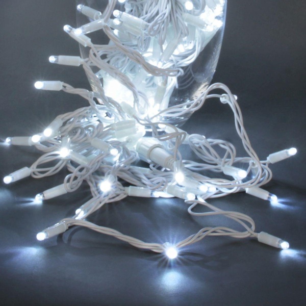 Уличная светодиодная гирлянда Sneha нить 230V белый постоянный A-047B WT