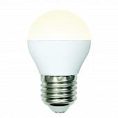 Лампа светодиодная (UL-00002377) E27 6W 3000K матовая LED-G45-6W/WW/E27/FR/MB PLM11WH
