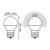 Лампа светодиодная диммируемая E27 7W 3000K матовая 105102107-D