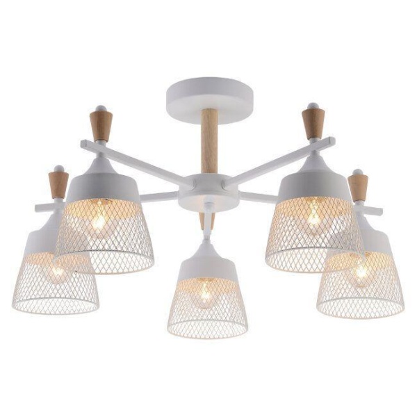 Потолочная люстра Seven Fires Olban SF3389/5C-WT-WD