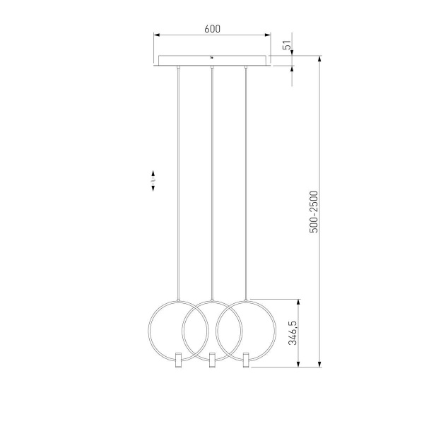 Подвесная светодиодная люстра Eurosvet Layla 50257/3 Led черный Подвесная светодиодная люстра Eurosvet Layla 50257/3 Led черный