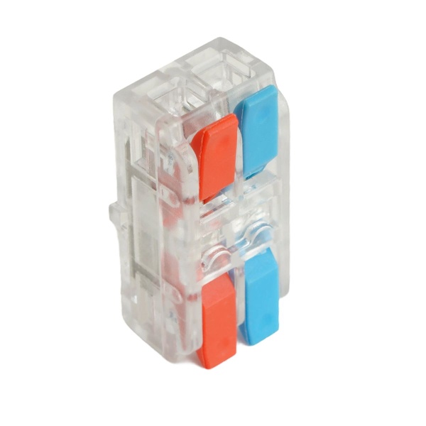 Клемма супер-компактная проходная серии 219 на 2 контакта Stekker,LD219-422, (DIY упак 10 шт) 49784 49784