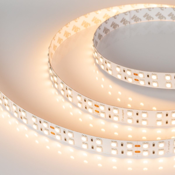Светодиодная лента Arlight 4W/m 144Led/m 5060SMD теплый белый 5M RT-B144-19mm 24V Warm3000 025273(2)